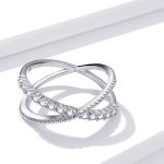 Silberring, doppelt, Größe 6