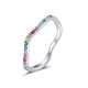 Silberring, Regenbogen, Größe 8