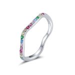 Silberring, Regenbogen, Größe 6