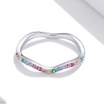 Silberring, Regenbogen, Größe 8