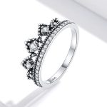 Silberring, Krone, Größe 8