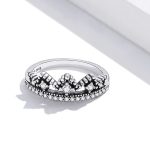 Silberring, Krone, Größe 8