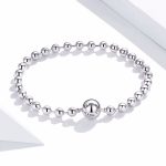 Ezüst karkötő, forever love, 17 cm