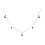 Ezüst nyaklánc kagylókkal