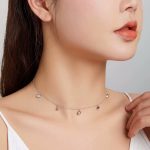 Ezüst nyaklánc kagylókkal