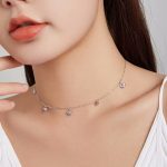 Ezüst nyaklánc kagylókkal