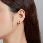 Silberohrringe, Raute