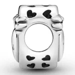 Silberanhänger, Herz mit Engelsflügeln