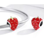 Silberanhänger, Erdbeere