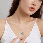 Ezüst nyaklánc opállal