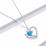 Ezüst nyaklánc opállal