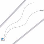 Ezüst nyaklánc opállal