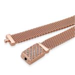 Silberarmband, Roségold, 17 cm