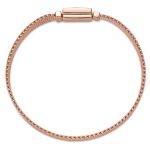 Silberarmband, Roségold, 19 cm