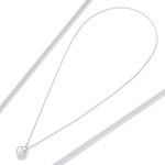 Silberne Halskette mit Herzanhänger