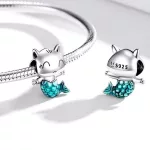 Silberanhänger, Meerjungfrau-Kätzchen