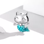 Silberanhänger, Meerjungfrau-Kätzchen