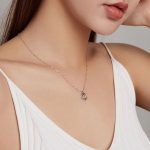 Silberne Halskette mit Anker