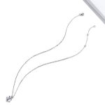 Silberne Halskette mit Anker