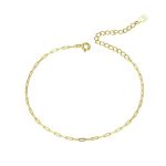 Ezüst karkötő, aranyszínű