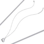 Silberne Halskette mit Vogelanhänger