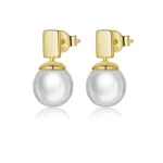 Damenohrringe, Silber, mit Perlen