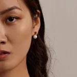 Damenohrringe, Silber, mit Perlen