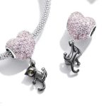 Silberanhänger, Katze mit Ballon