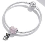 Silberanhänger, Katze mit Ballon