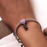 Silberanhänger, Katze mit Ballon