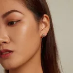 Damenohrringe, Silber, Bienenstock