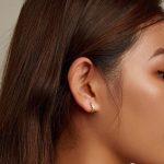 Damenohrringe, Silber, mit bunten Herzen