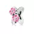 Silberner Charm-Blume, rosa