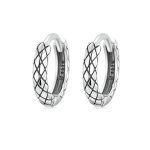 Damenohrringe, Silber, Schlangenmuster