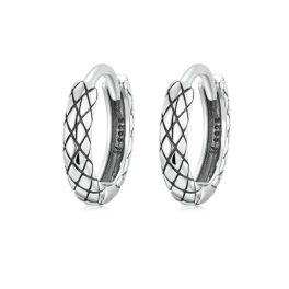 Damenohrringe, Silber, Schlangenmuster