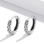 Damenohrringe, Silber, Schlangenmuster