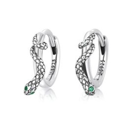 Damenohrringe, Silber, Schlange