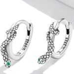 Damenohrringe, Silber, Schlange