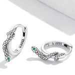 Damenohrringe, Silber, Schlange