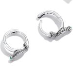 Damenohrringe, Silber, Schlange