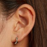 Damenohrringe, Silber, Schlange