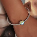 Silberanhänger, kariertes Herz