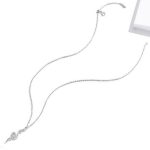Silberne Halskette mit Schlangenanhänger