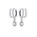 Silberohrringe, Doppelring