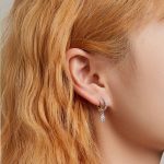 Silberohrringe, Doppelring