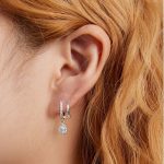 Silberohrringe, Doppelring