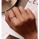 Silberring, offen, mit Seestern