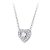 Ezüst nyaklánc cirkóniumszívvel