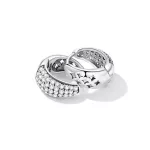 Silberohrringe mit Zirkonkristall