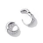 Silberohrringe mit Zirkonkristall